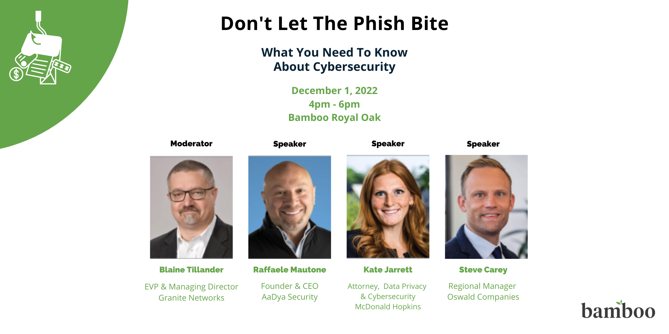 Don't Let The Phish Bite Flyer