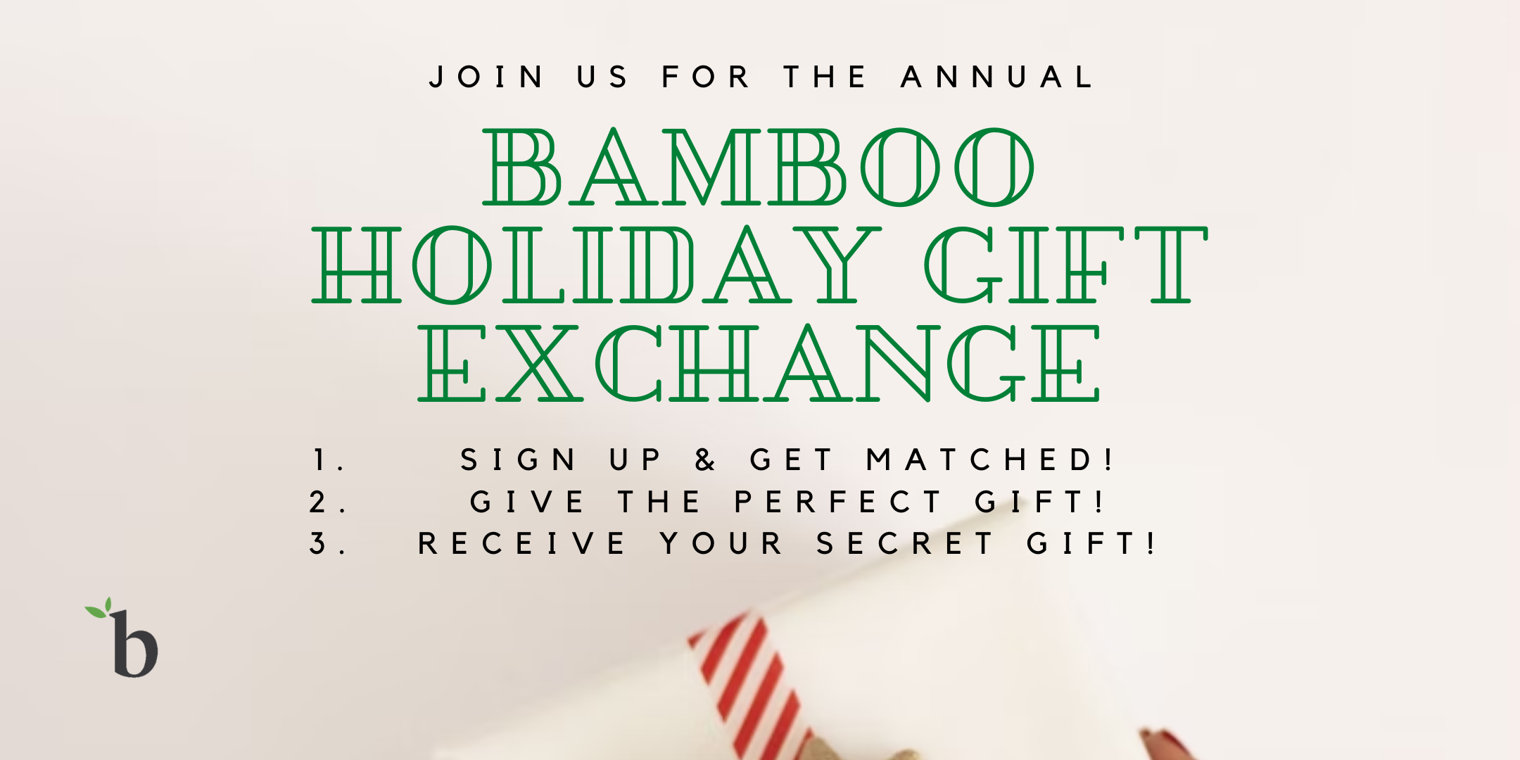 2022 Bamboo Holiday Gift Exchange Flyer