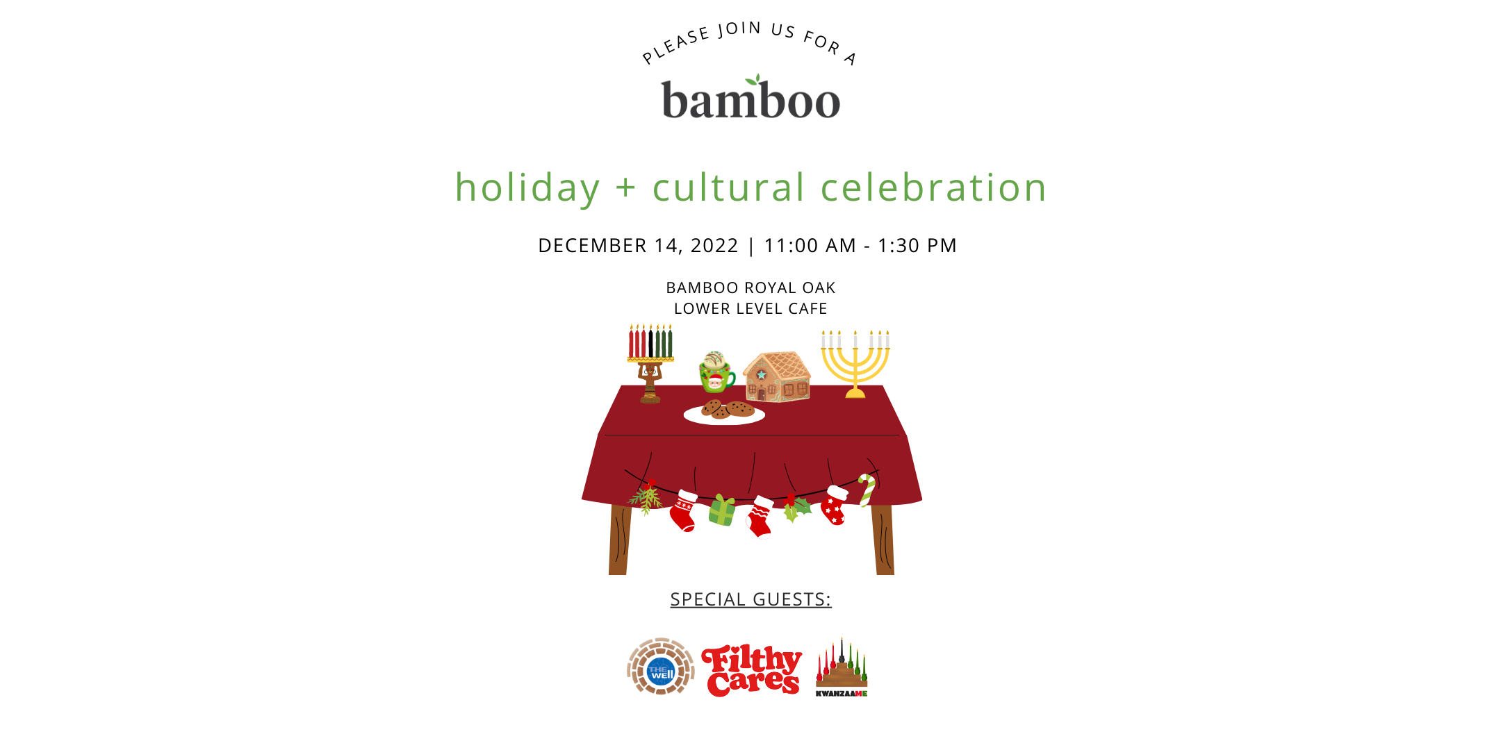Bamboo Holiday & Cultural Celebration Flyer