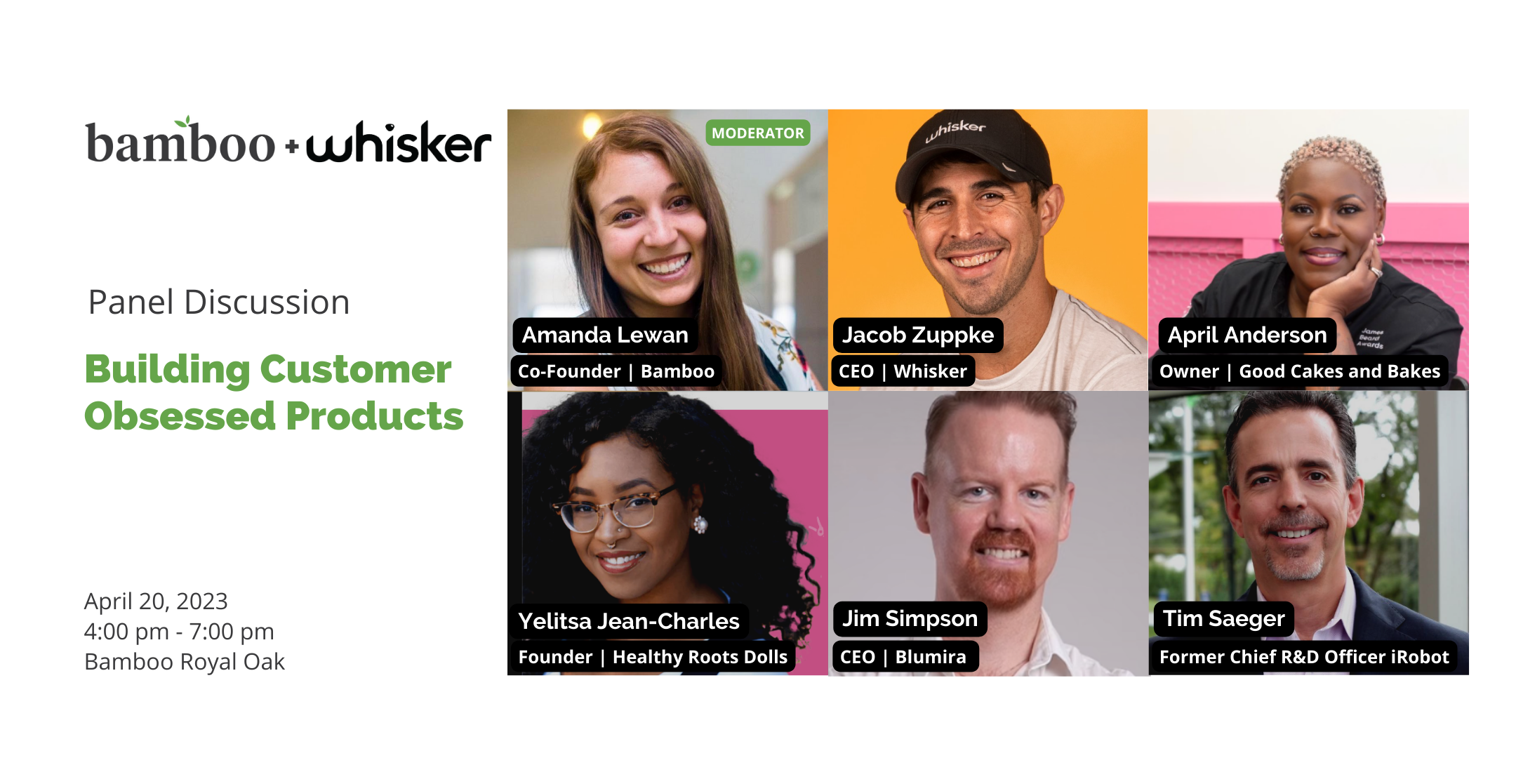 Building Customer Obsessed Products Panel Discussion Flyer