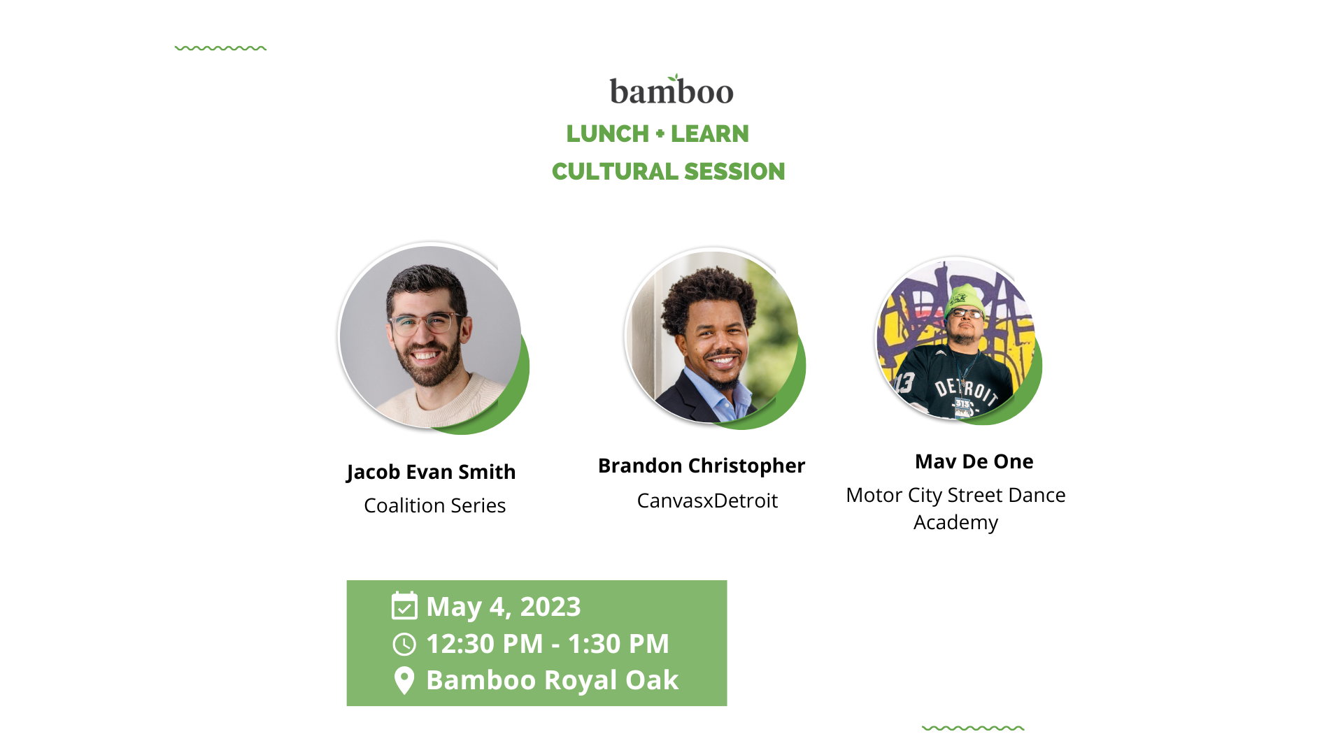 Lunch + Learn Cultural Session Flyer