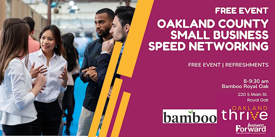Oakland County Small Business Speed Networking