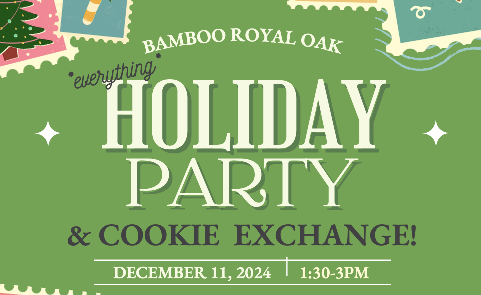 Bamboo Royal Oak Holiday Party and Cookie Exchange