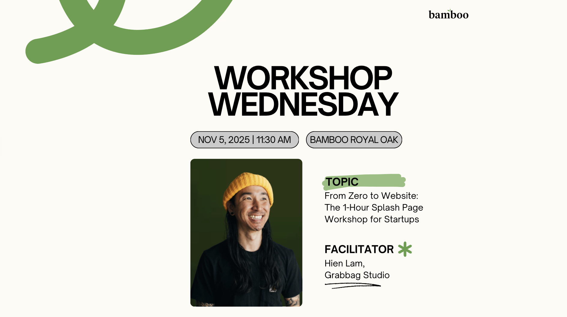 Workshop Wednesday flier
