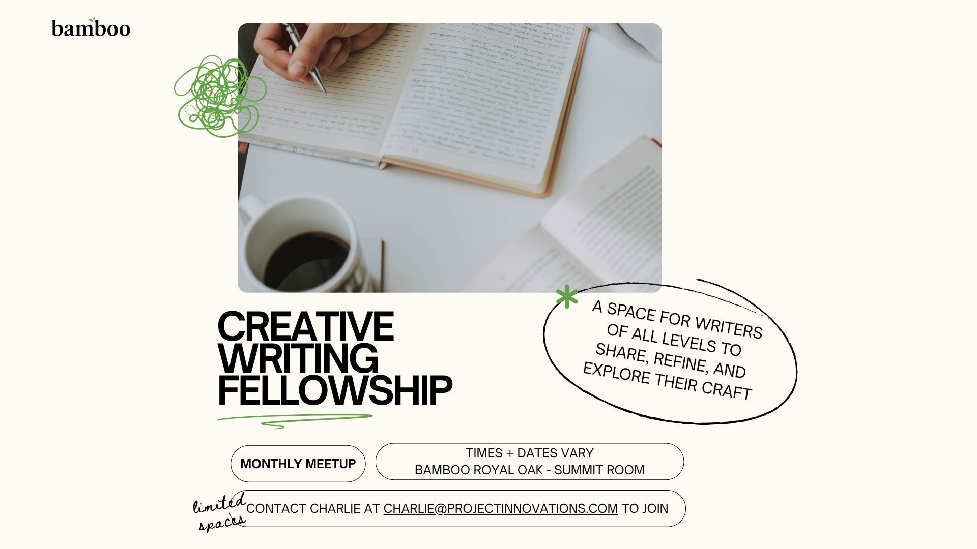 creative writing group photo