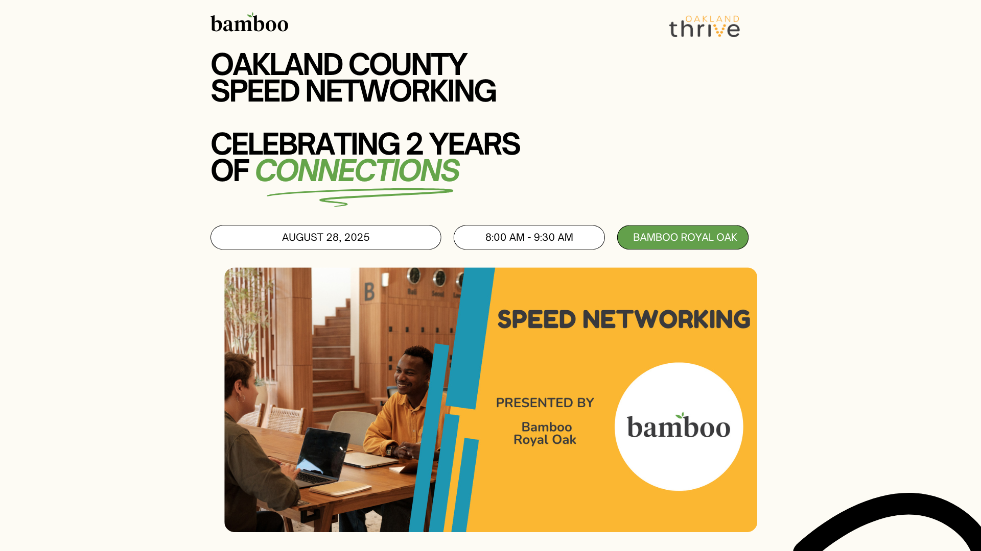 Oakland County Small Business Speed Networking