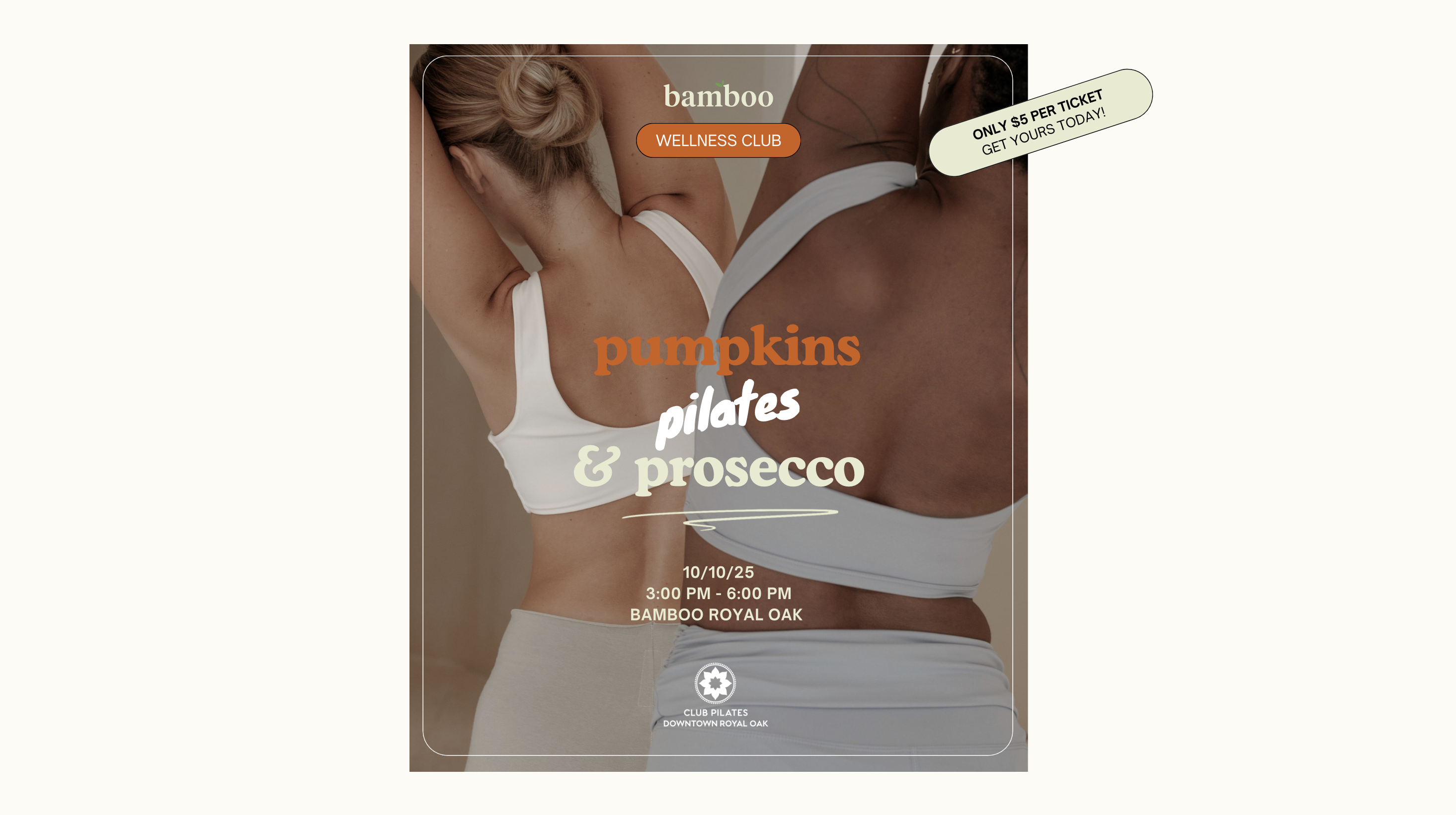 pumpkins, pilates, prosecco