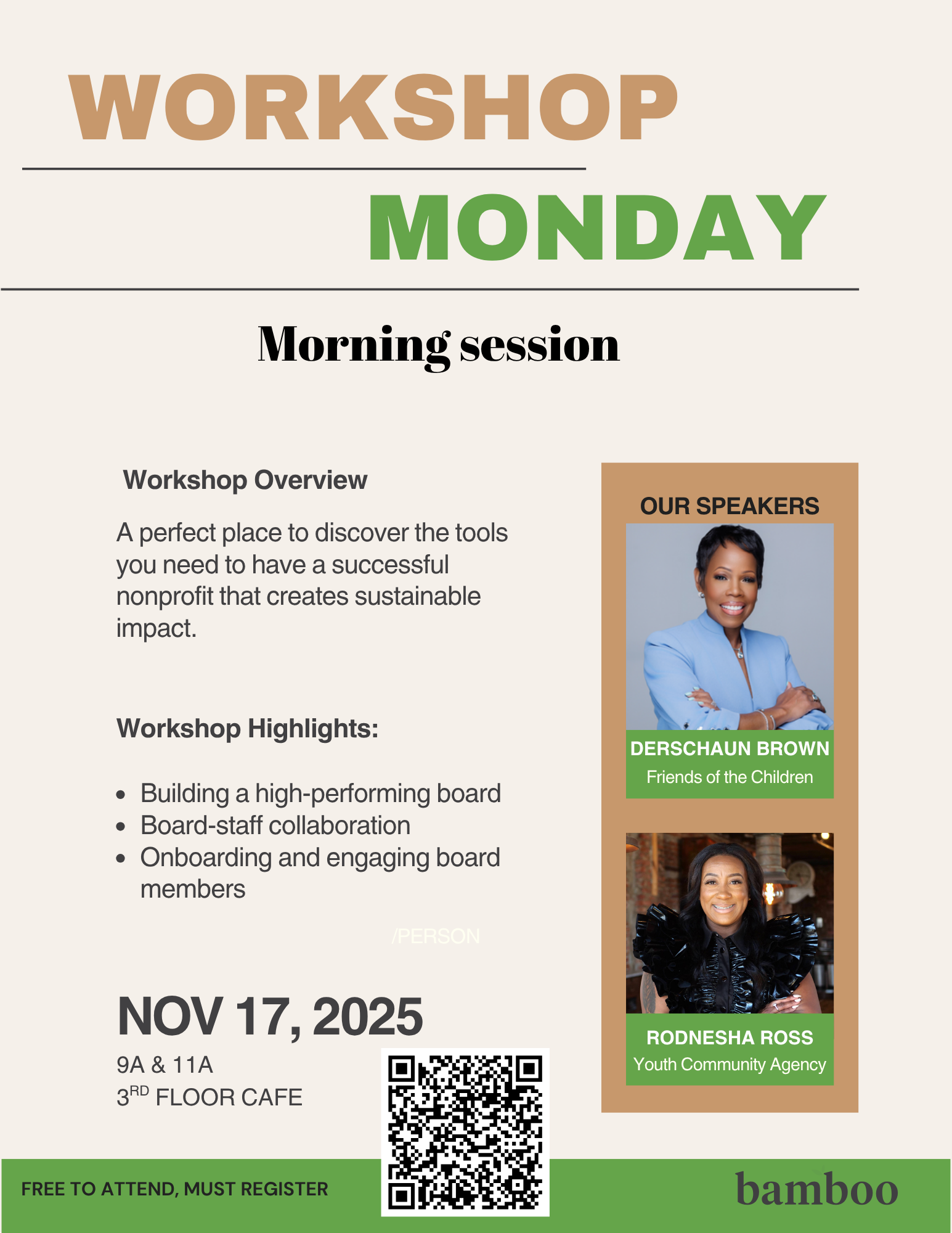 Nonprofit November-Monday workshop