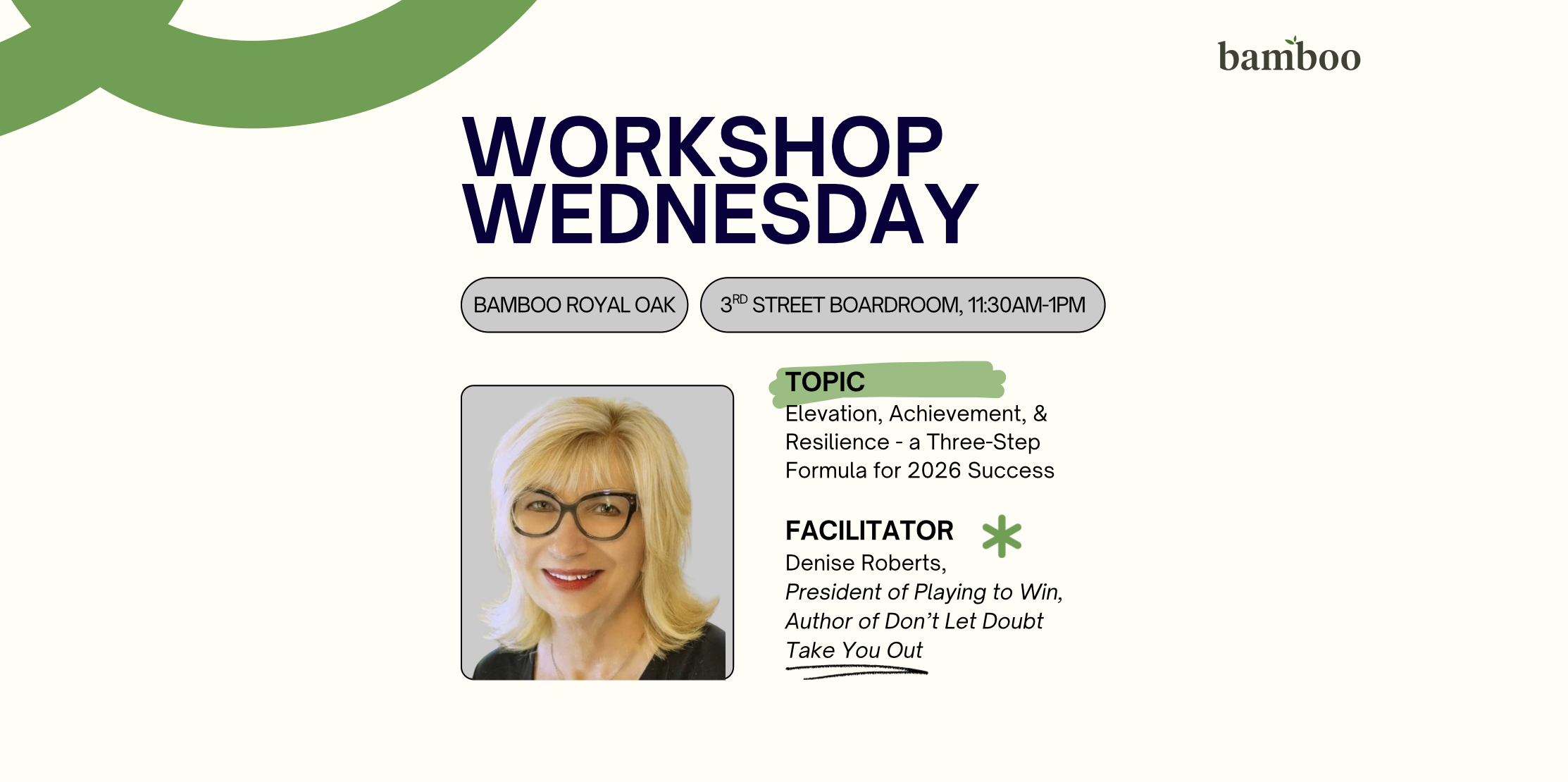workshop Wednesday flier