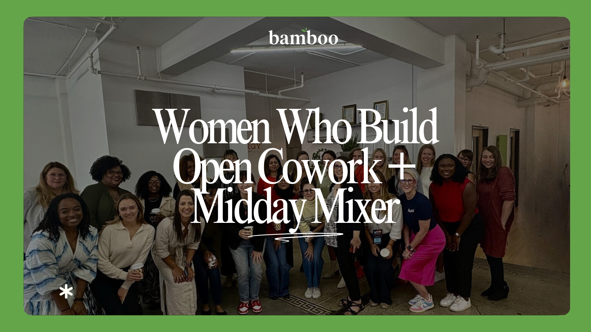 An image of women who build together for open cowork for womens history month 