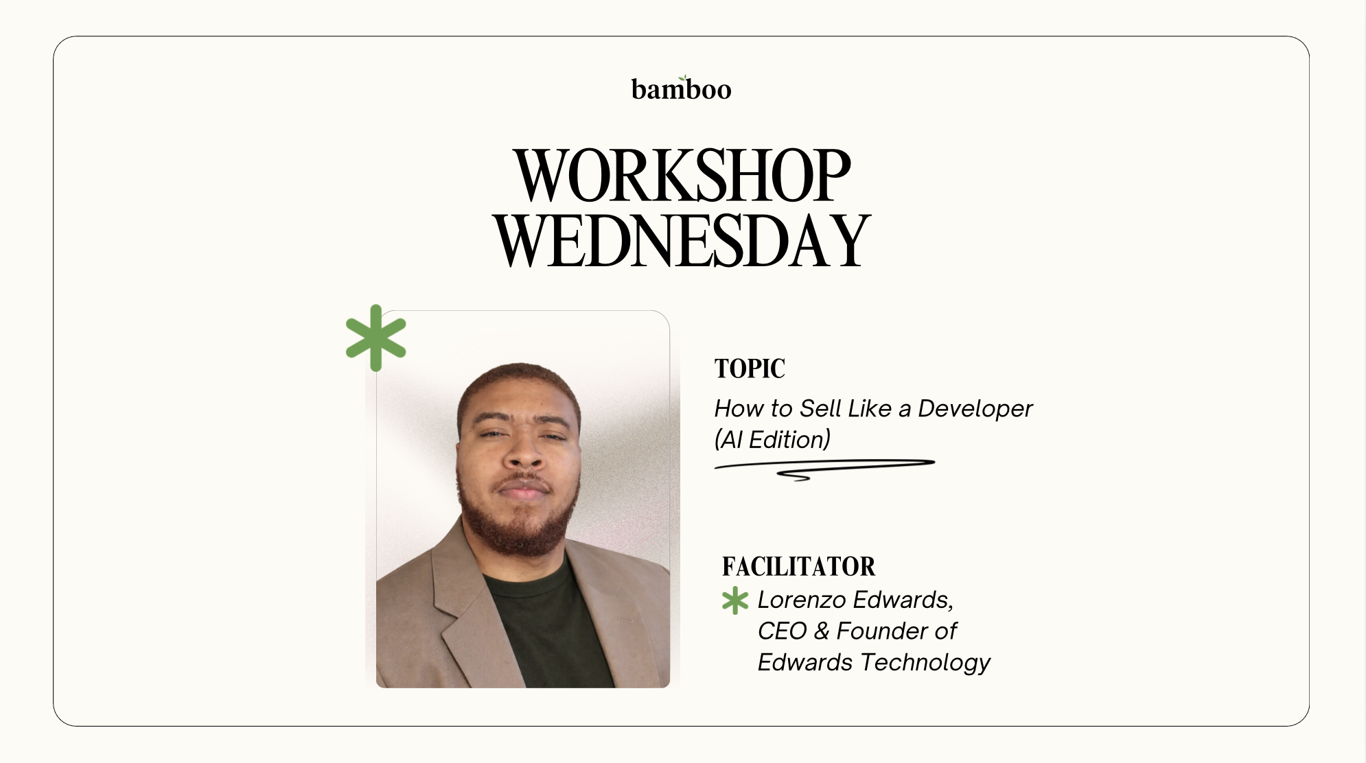 Workshop Wednesday flyer
