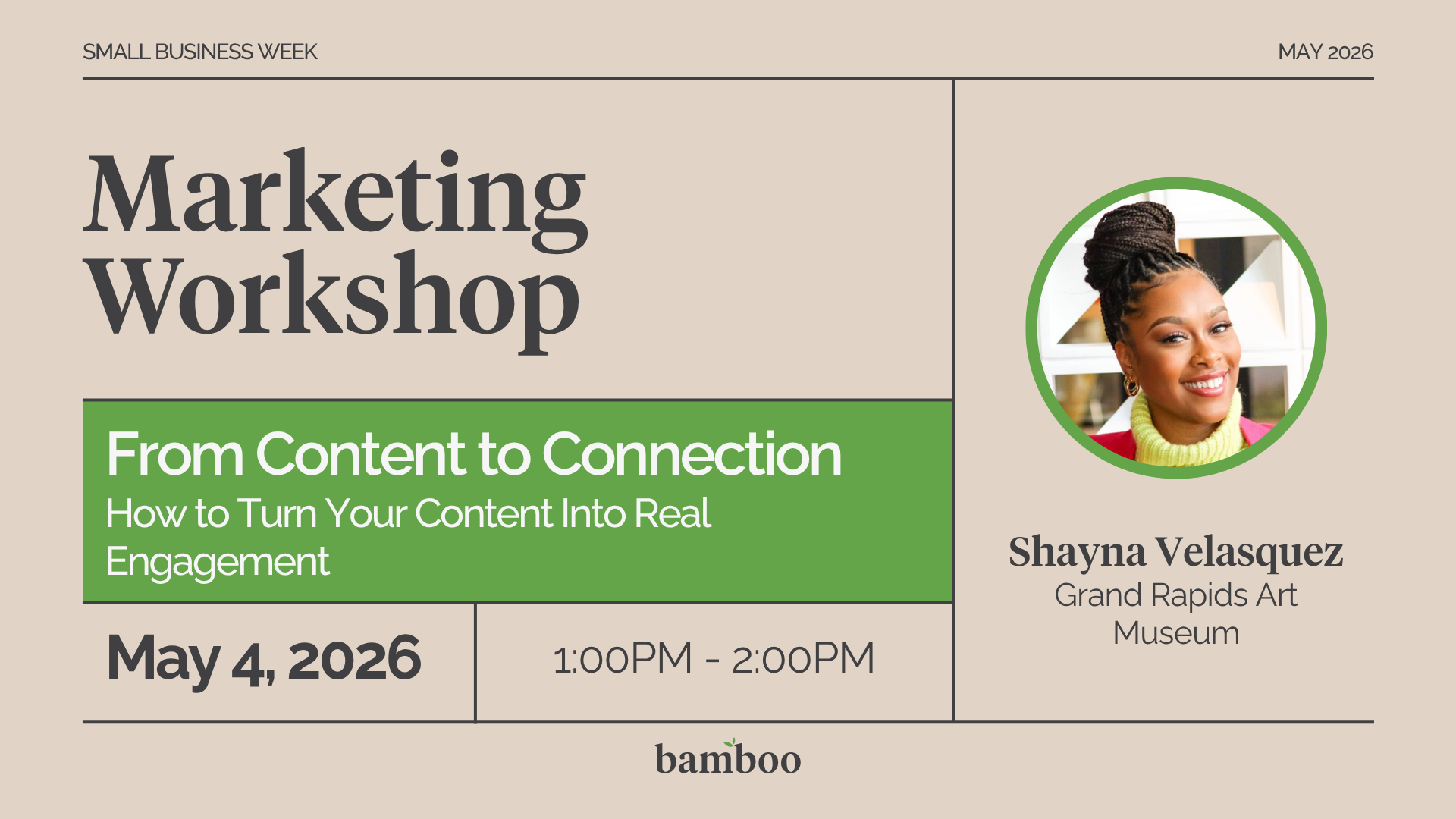 Marketing workshop From Content to Connection: How to Turn Your Content Into Real Engagement