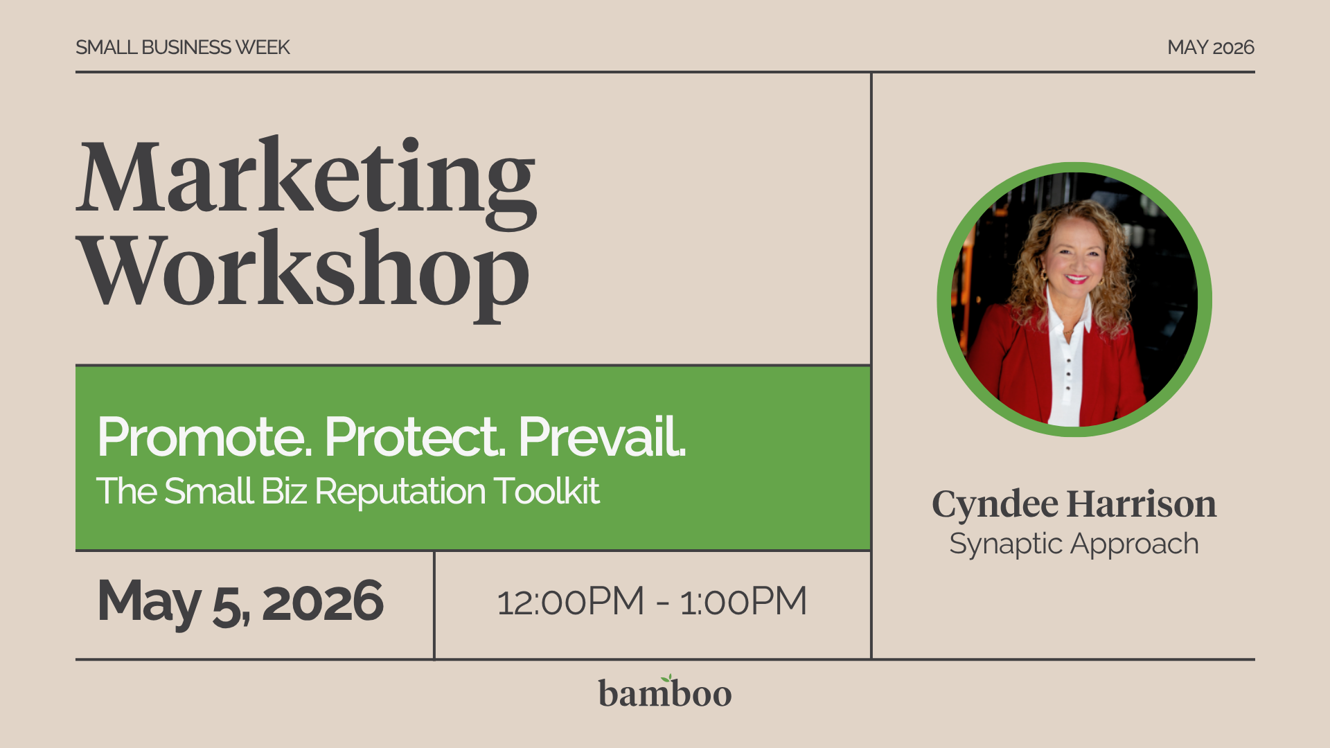 Promote. Protect. Prevail: The Small Biz Reputation Toolkit