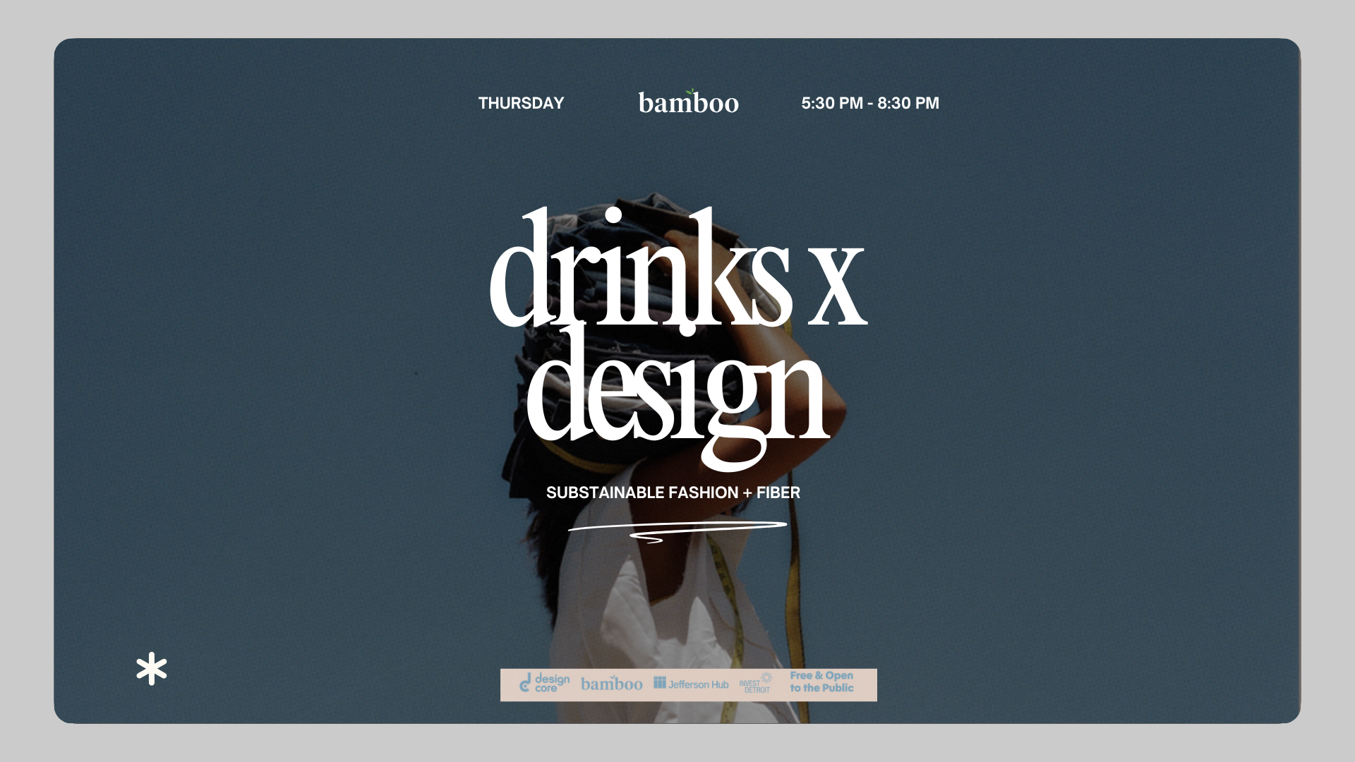 The first Drinks x Design of the 2026 season will feature Detroit-based organizations and individuals moving the needle in the fashion and sustainability space.