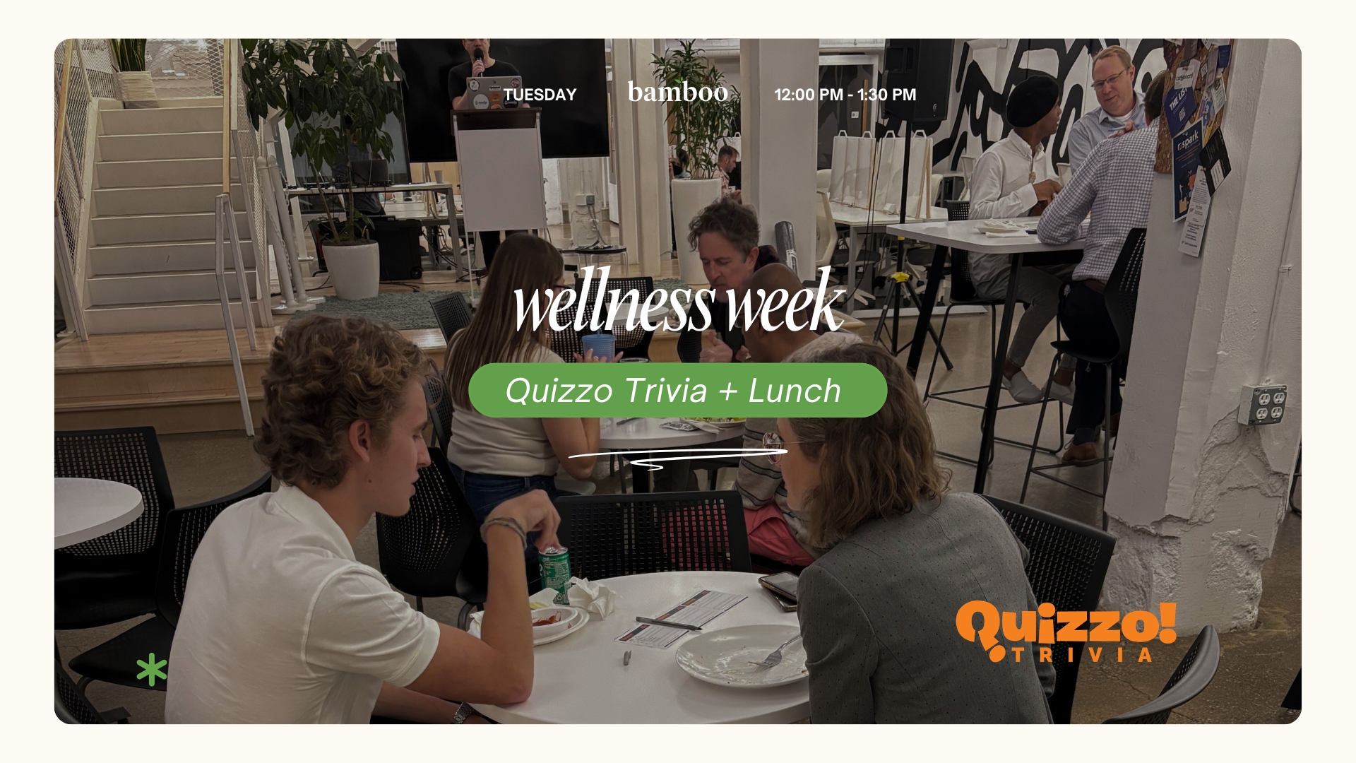 Wellness Week: Quizzo Trivia + Lunch Graphic 