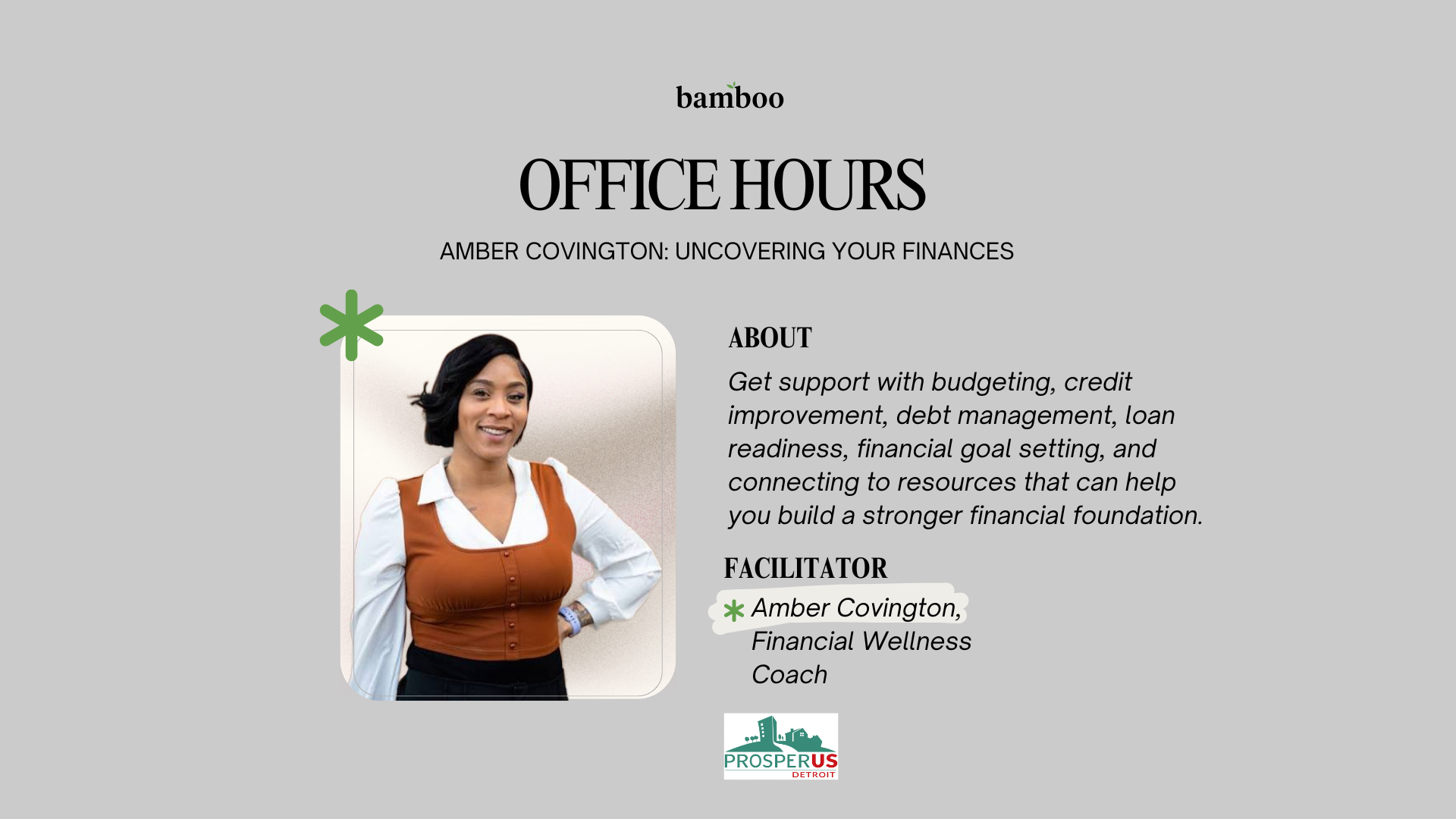Office Hours with Amber Covington: Uncovering Your Finances