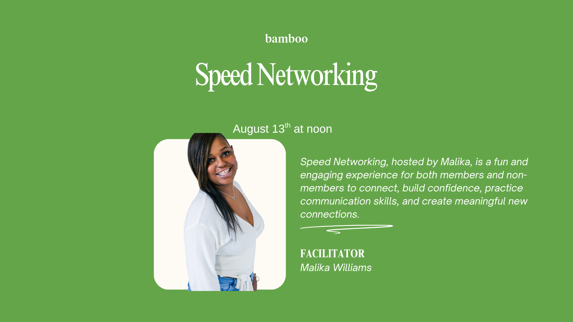 Speed networking