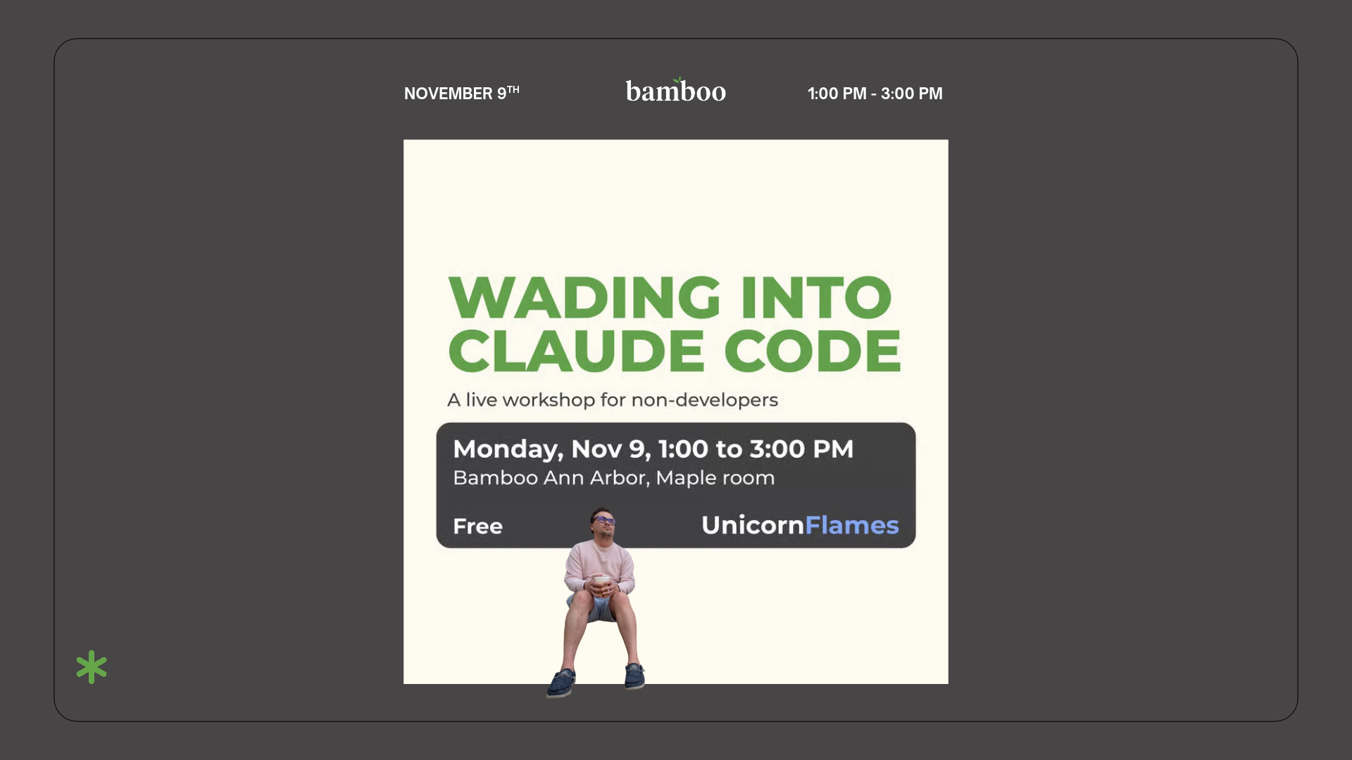grey background with a text saying "Wading Into Claude Code"
