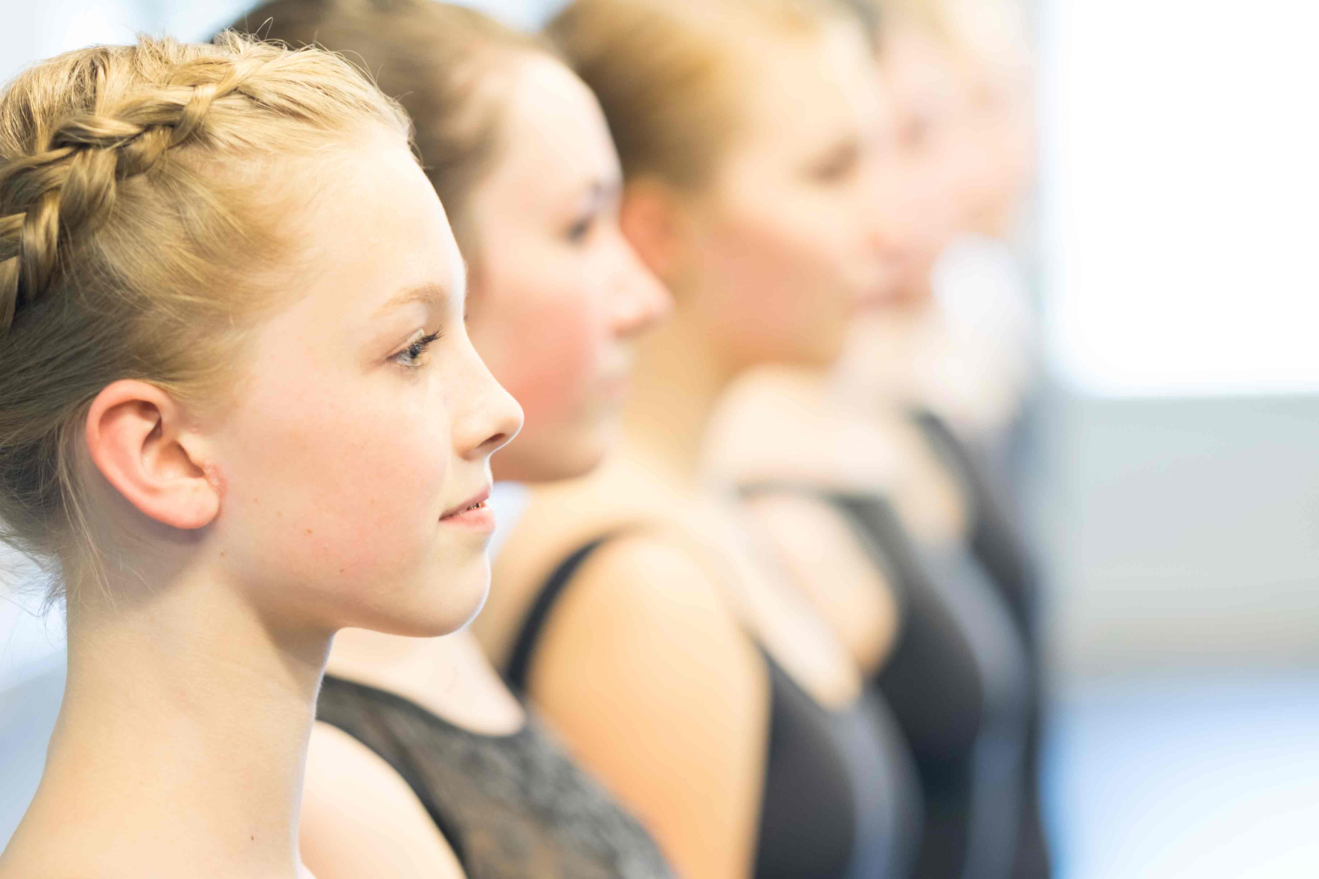 Ballet students receive instruction while training at Eagle Performing Arts Center.