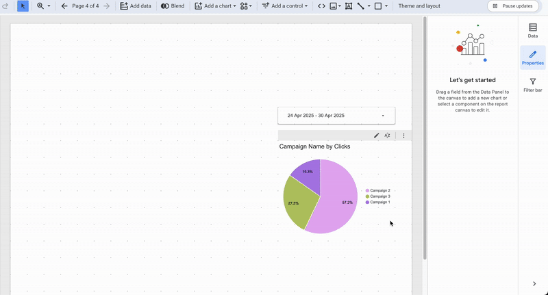 A GIF showing how to manage color by dimension value