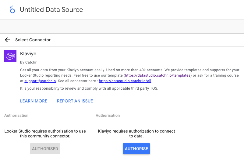 Authorize Catchr and X accounts