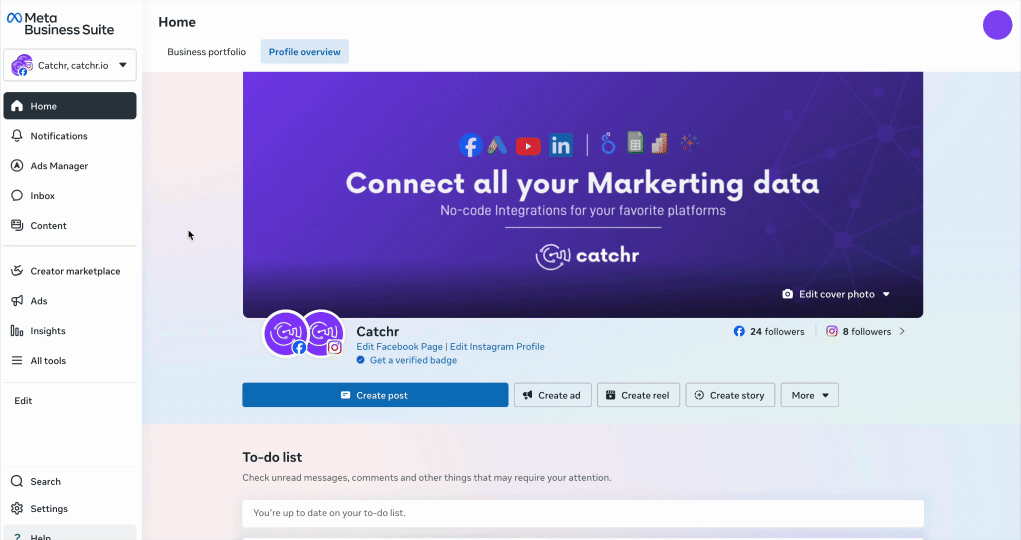 Export Instagram data to CSV from Facebook Business Manager