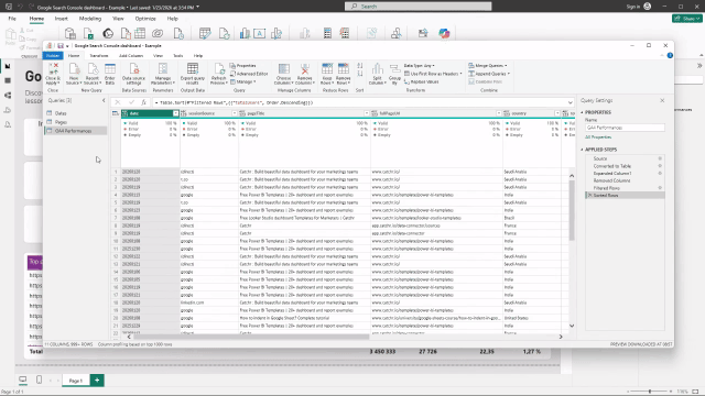 Animated GIF demonstrating how to change a column’s data type in Power Query within Power BI.