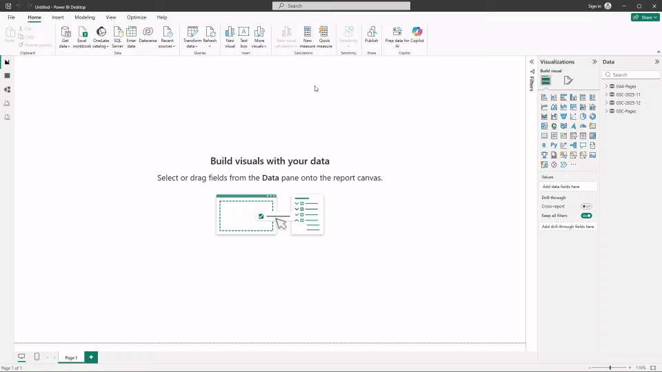 Animated GIF demonstrating how to combine data using the Merge function in Power Query.