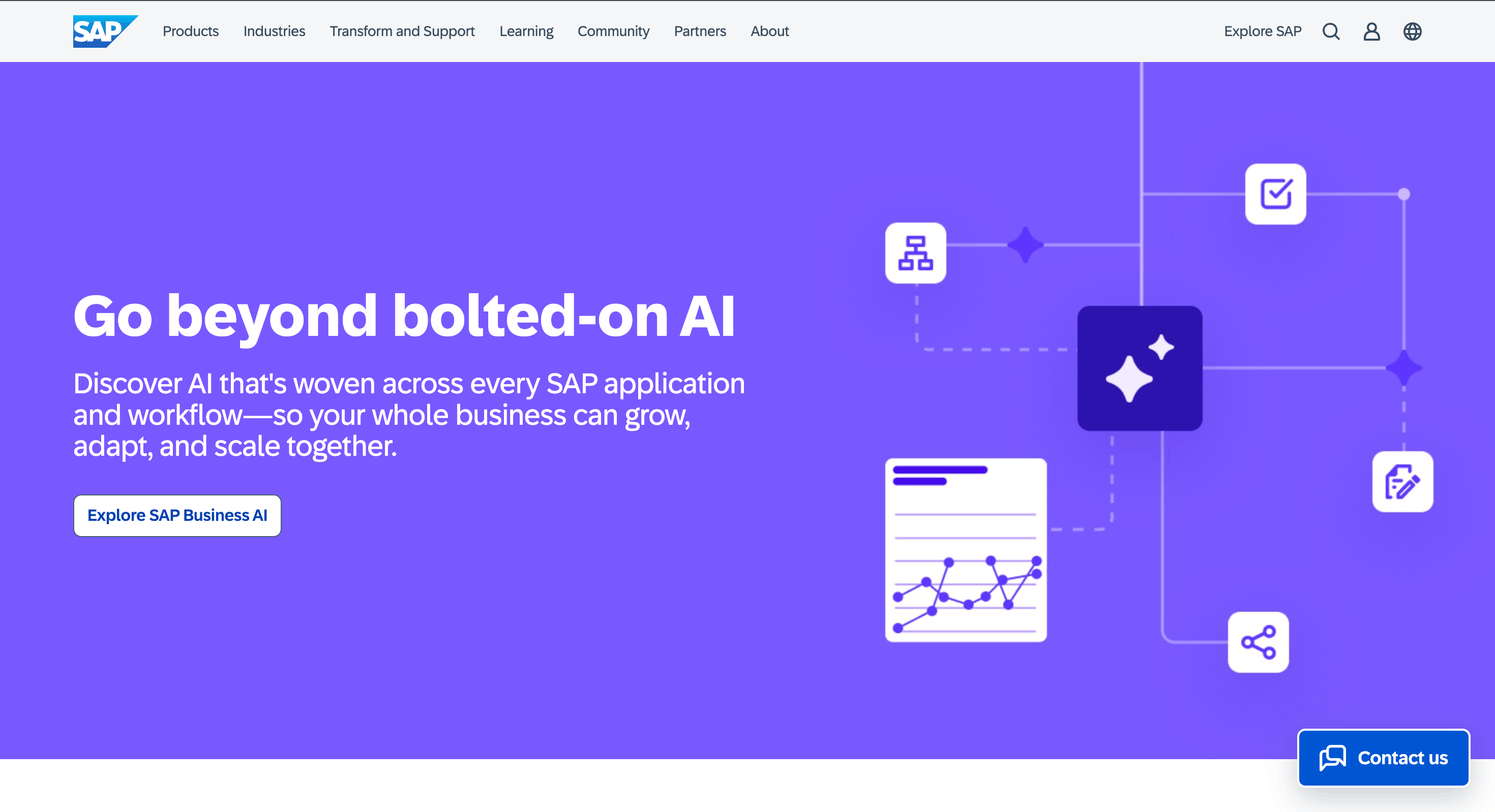 SAP home page 
