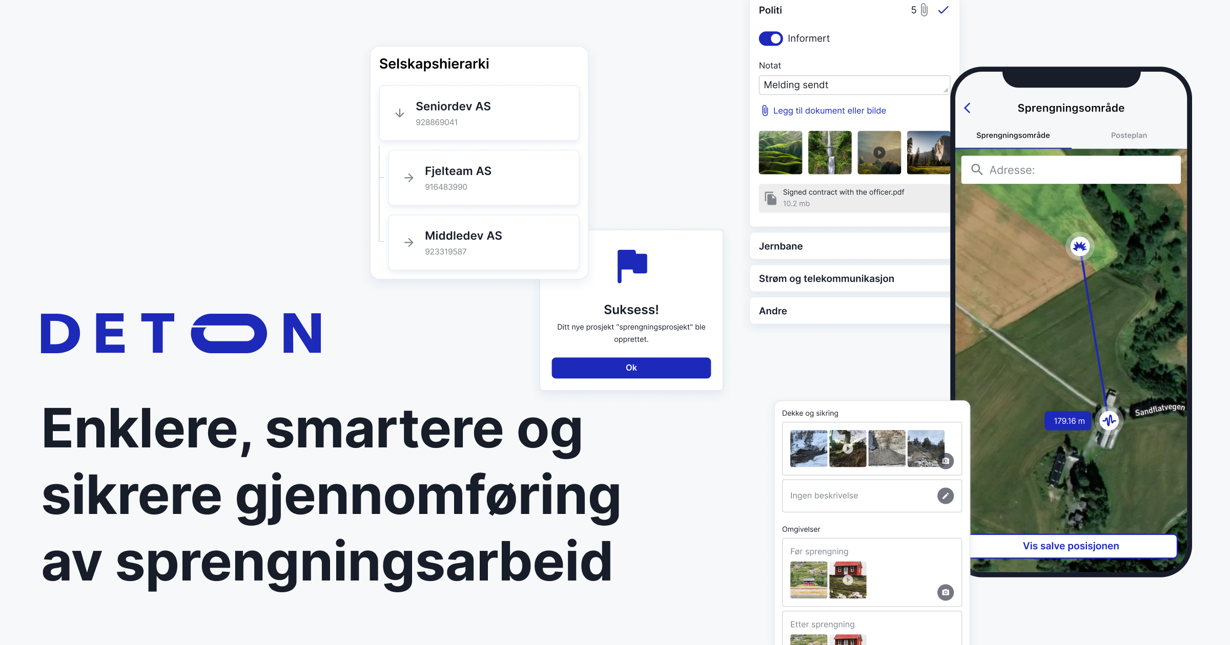 Deton - Enklere gjennomføring av sprengningsarbeid