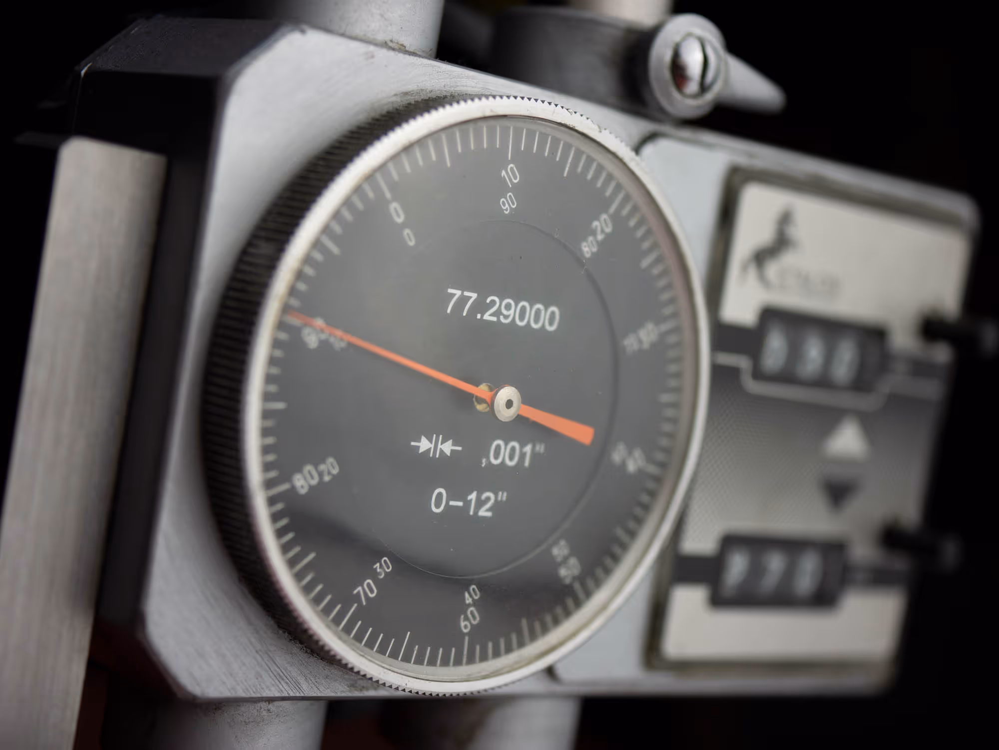 close up of a meter