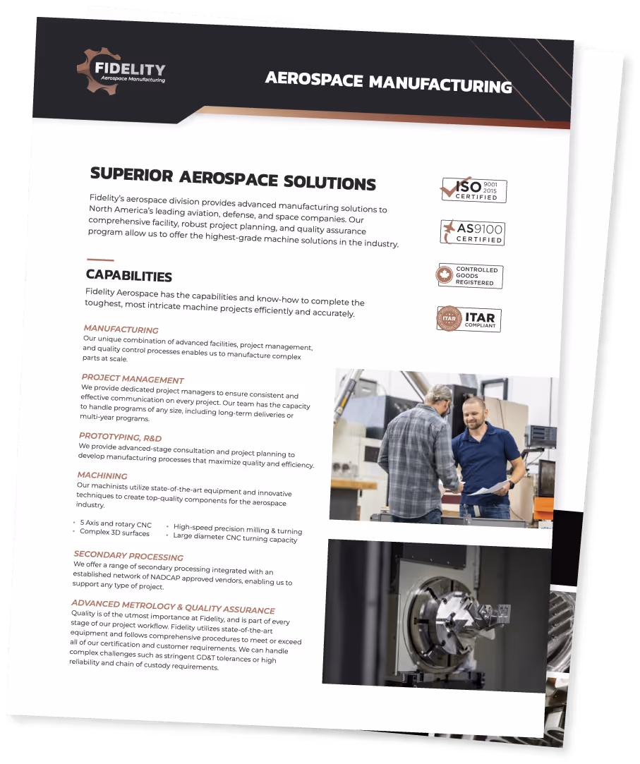 aerospace manufacturing brochure