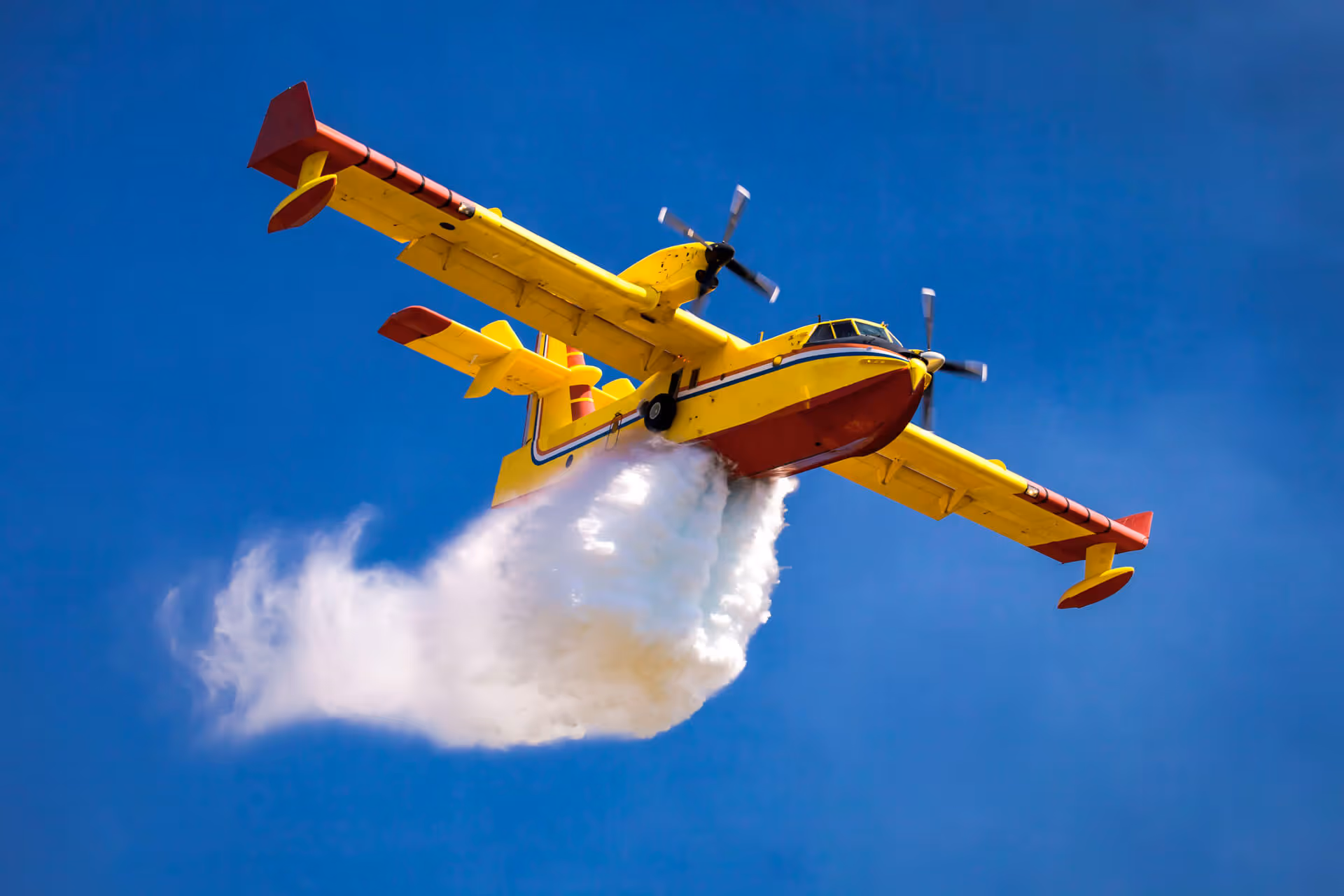 a water bomber plane