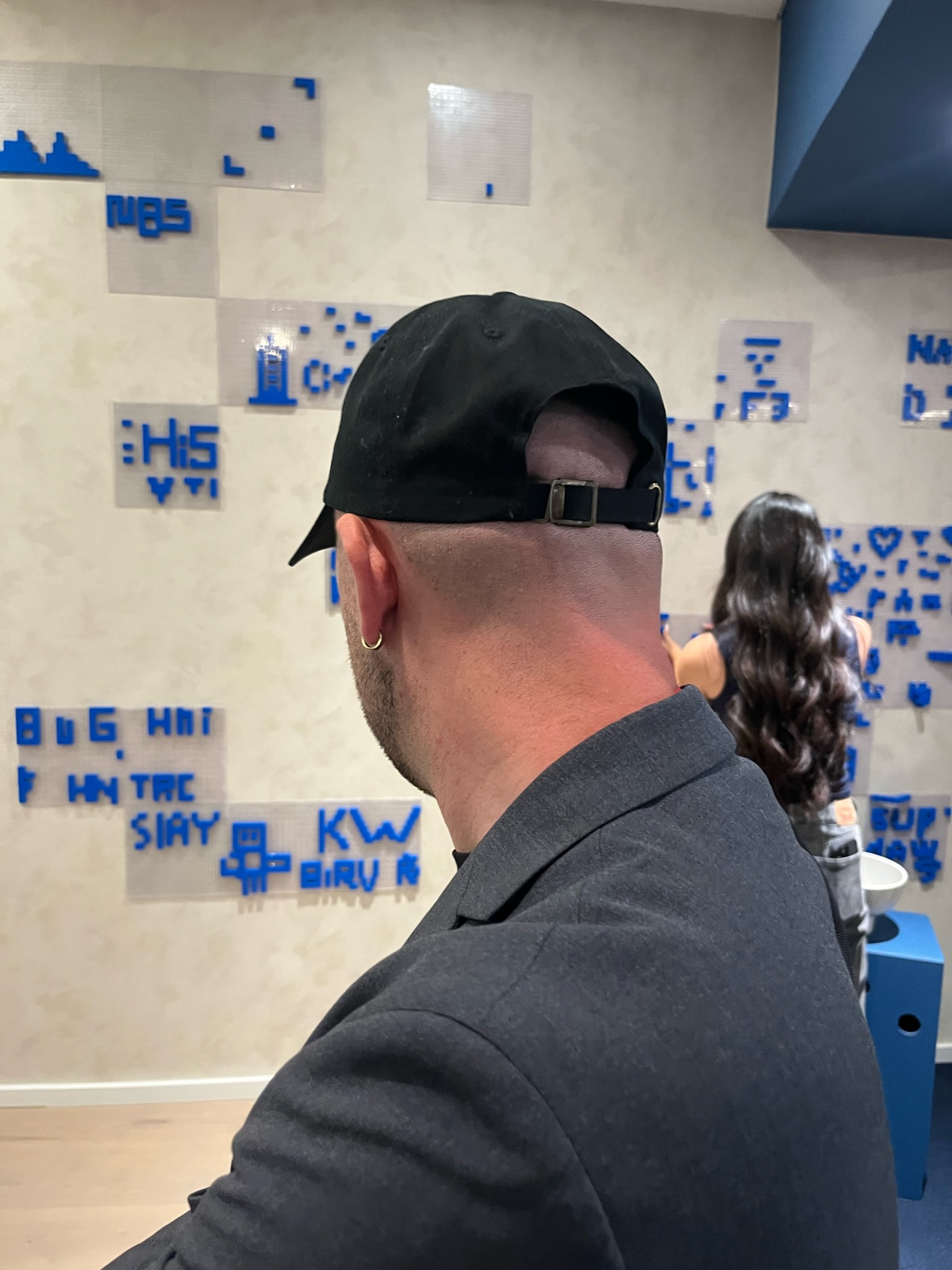 Lego Wall at momentum Showroom