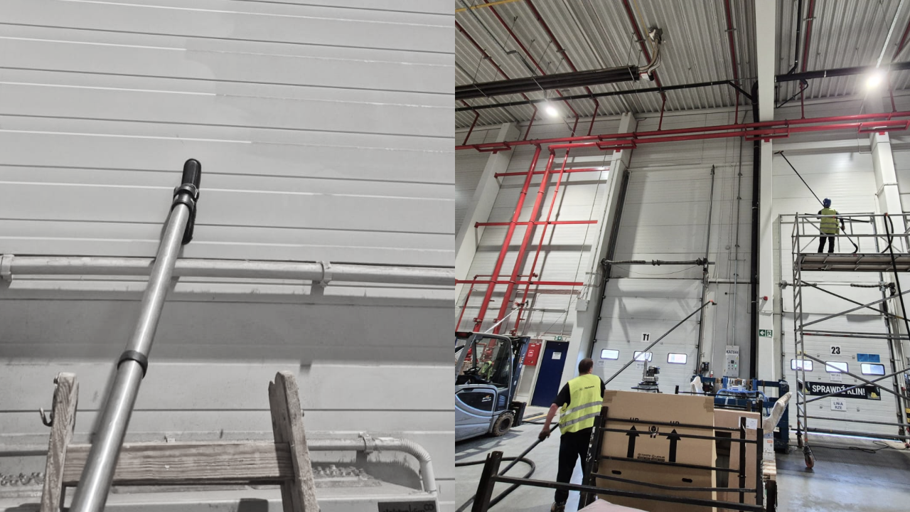 Technologia Reach & Wash (Kije teleskopowe)