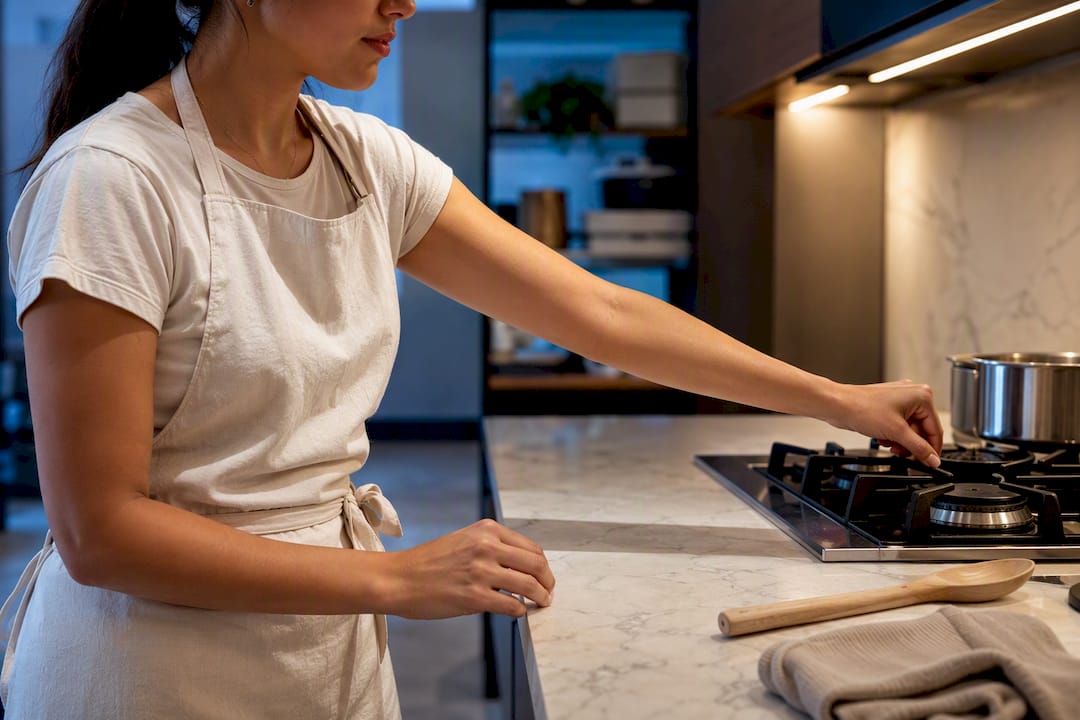 Cotton apron and layered cooking clothing