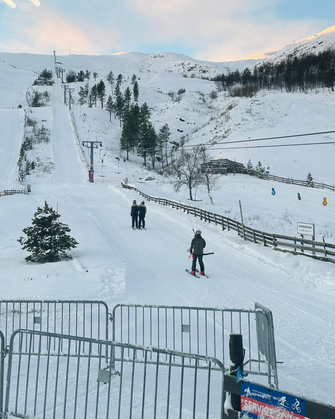 Da e vi igang! Mye snø og forhold