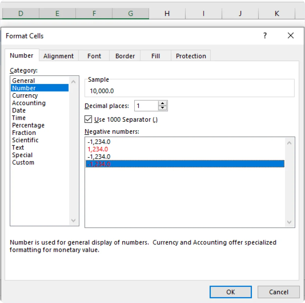 number-option-in-excel