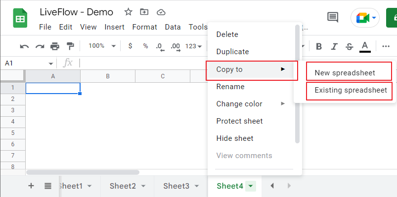 how to copy sheet in google sheets