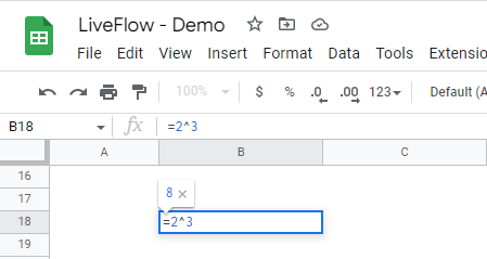 write an exponent 