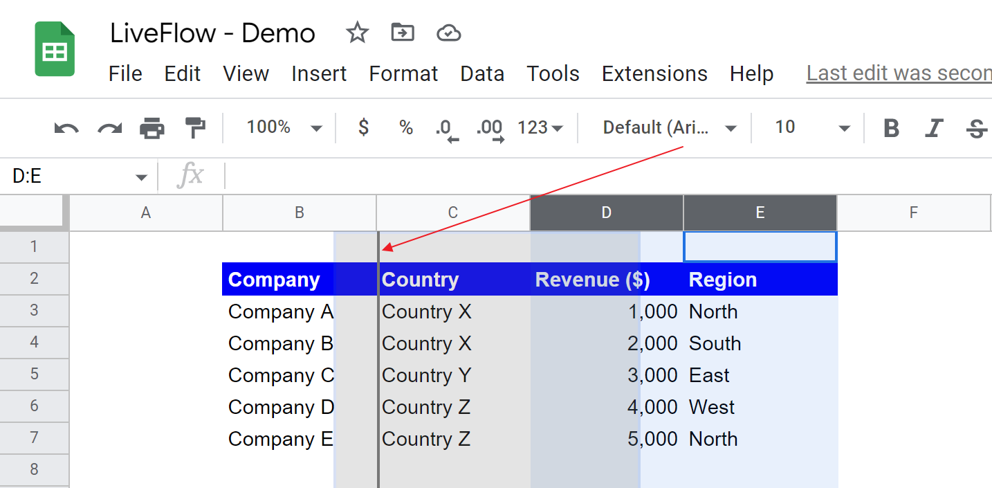 change the locations of multiple columns in 