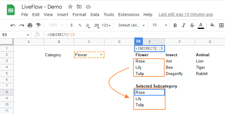 Dependent Drop-down List in Google Sheets: Explained