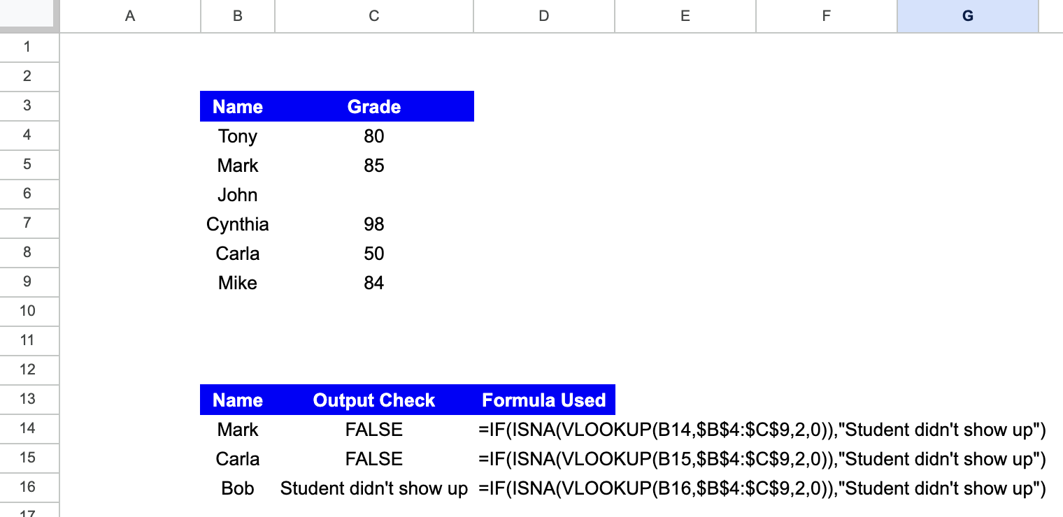 use ISNA function