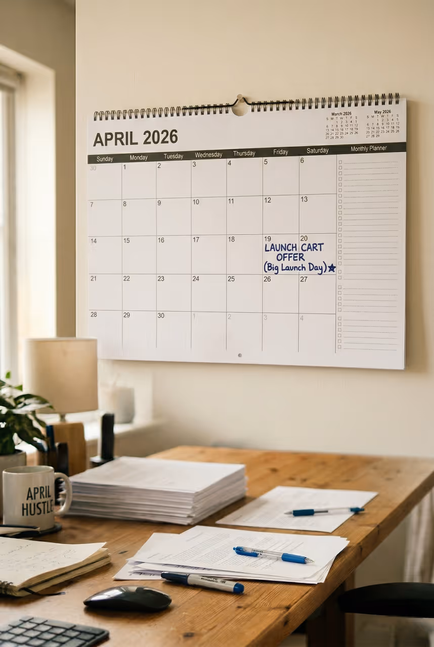 Cleaner calendar showing a lighter launch schedule