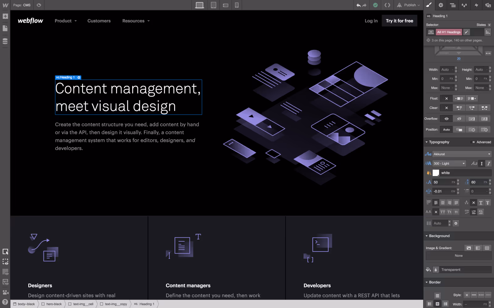 Webflow CMS