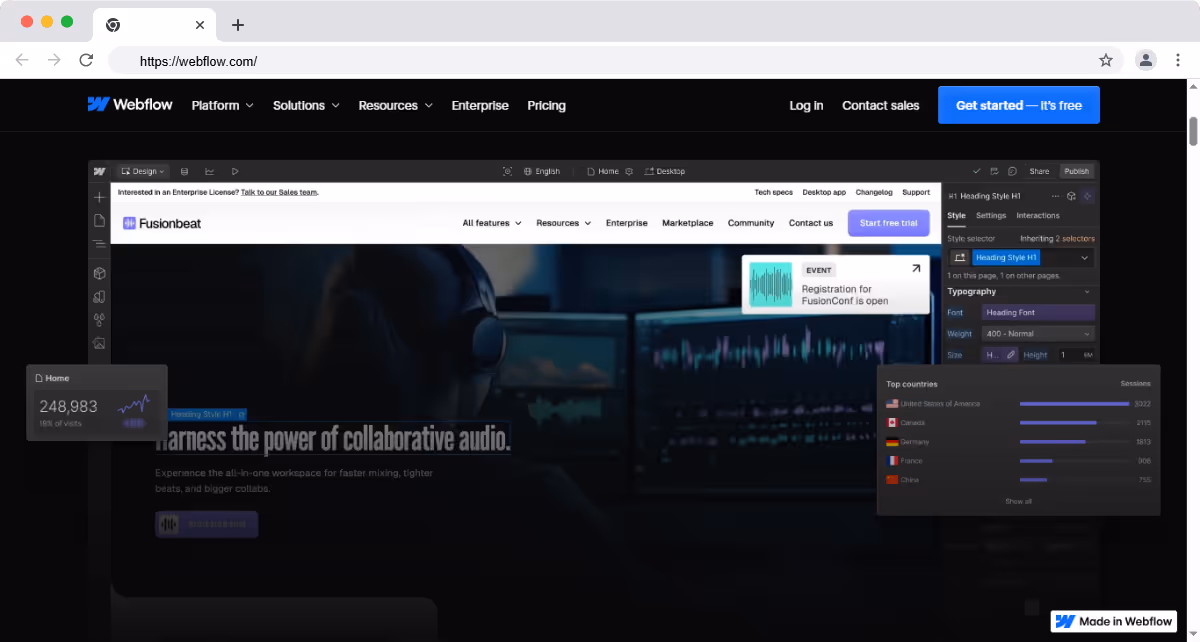 Webflow Website Builder