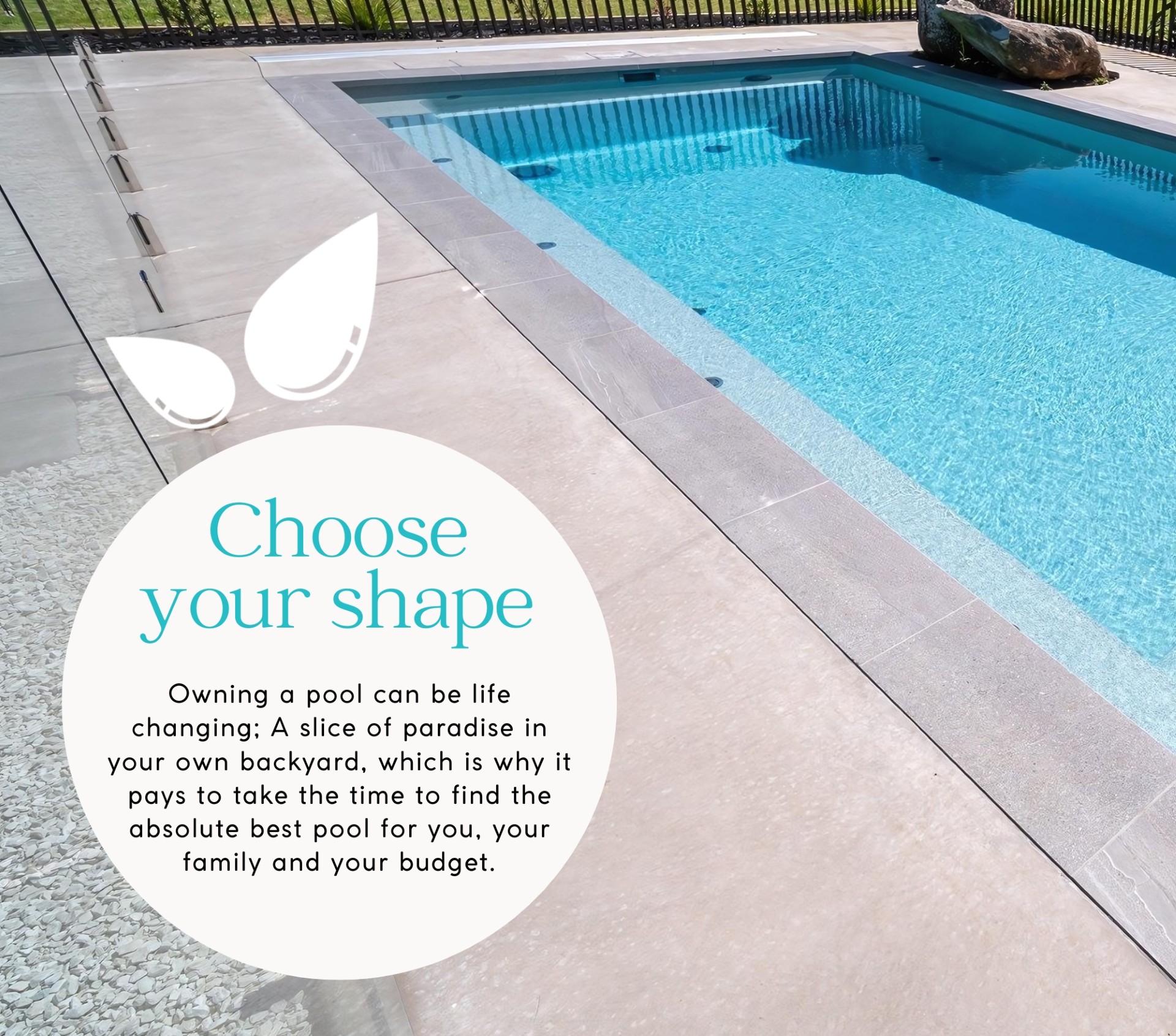 Picking the right shape and size pool