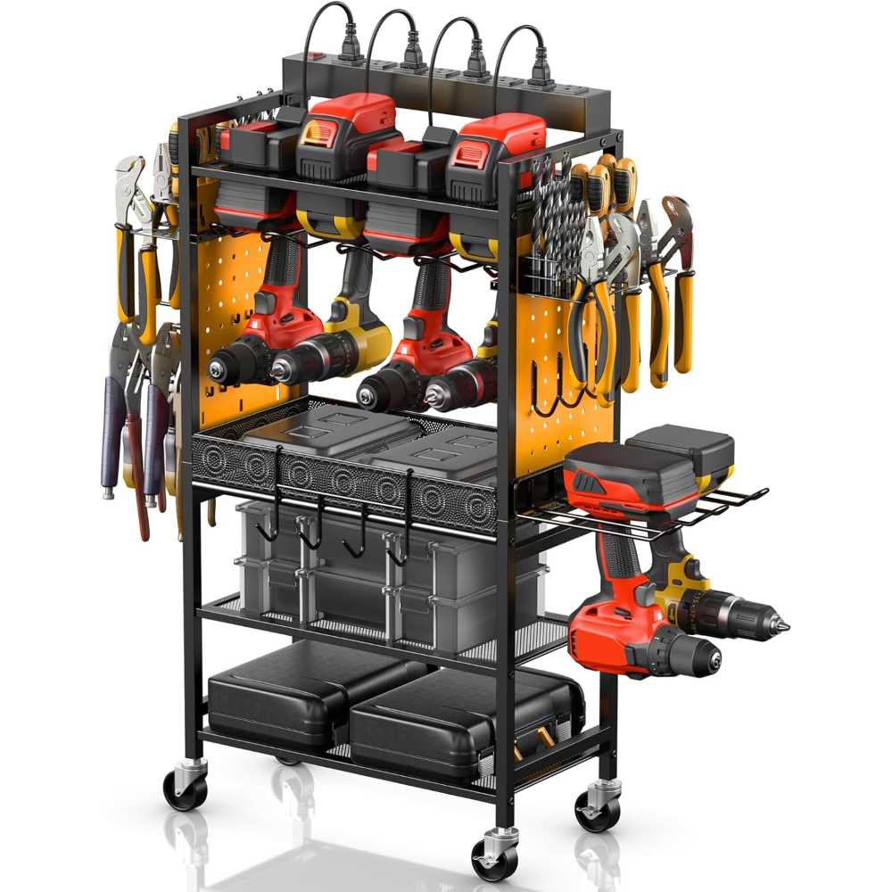 [Amazon] CCCEI Tool Organizer Cart w/ Charging Station - $44.99 (was $89.99)