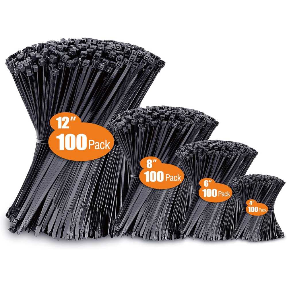[Amazon] 400-Pack Anoson Zip Ties (Assorted Sizes) - $3.99 (was $5.99)