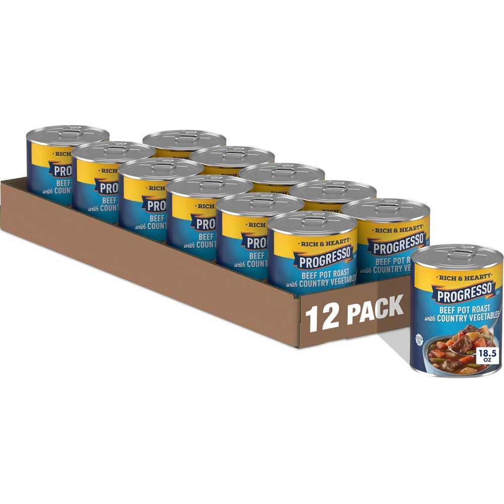 [Amazon] 12-Pack Progresso Beef Pot Roast w/ Country Vegetables Soup, 18.5 oz. - $8.89 (was $28.56)